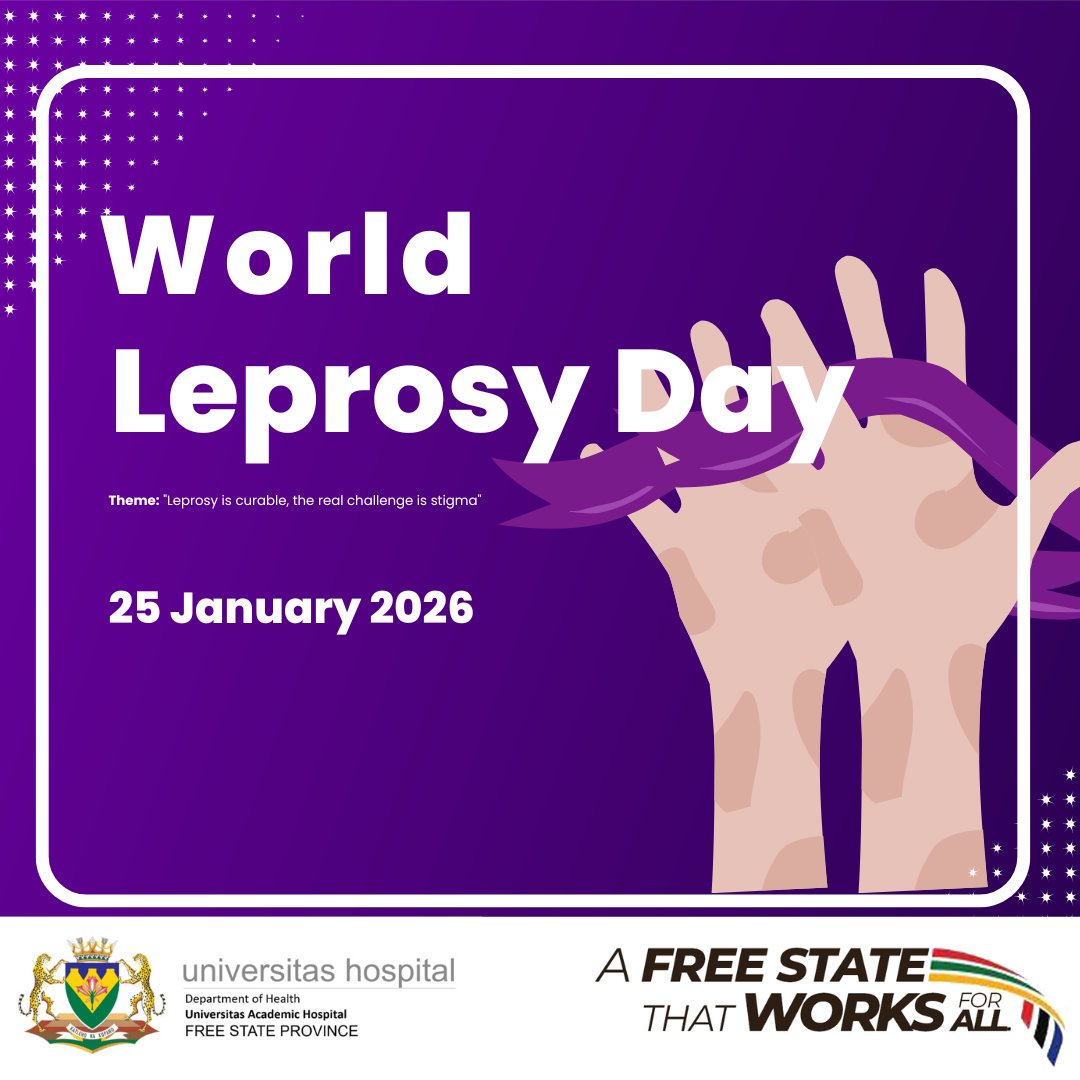 Universitas_AH's tweet photo. Today is World Leprosy Day! 

World Leprosy Day is observed internationally every year on the last Sunday of January to increase the public awareness of leprosy or Hansen's Disease. 

@Universitas_AH
@SidwellGuduka
#WorldLeprosyDay https://t.co/1iyYvNlcai