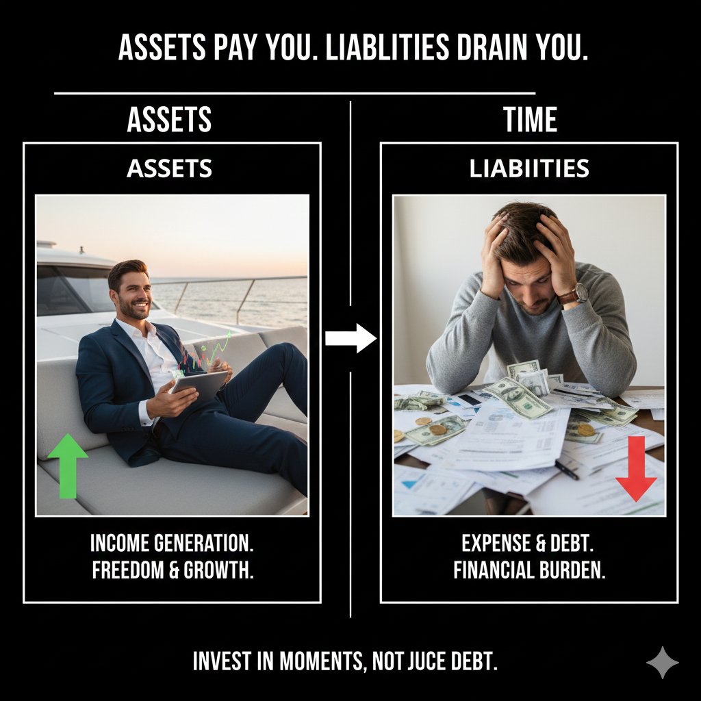 SuccessSparksX's tweet image. Assets pay you. Liabilities drain you.