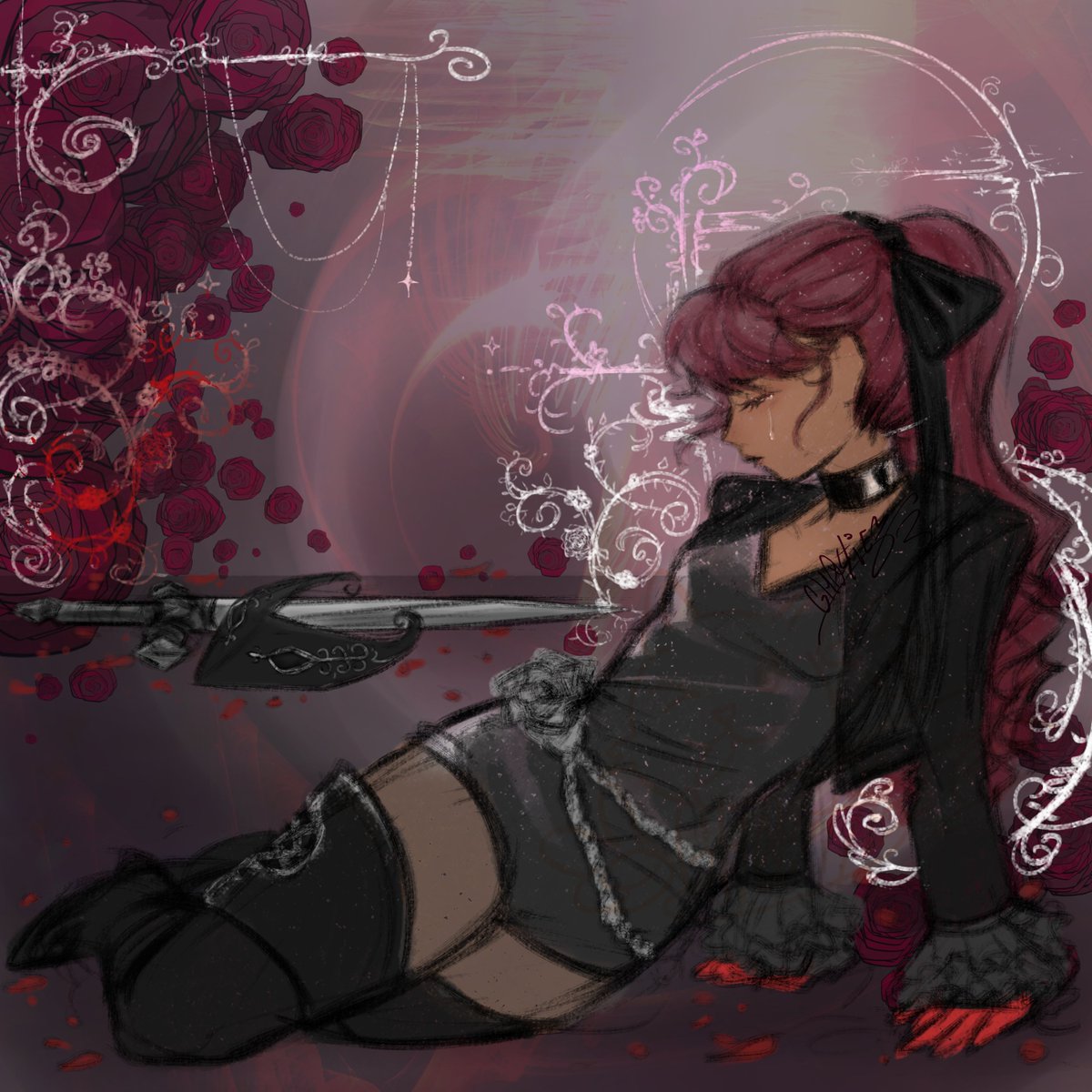 sn0w_ghost's tweet image. dunno what this was originally but here ya go 🥹
#persona5royal #fanart