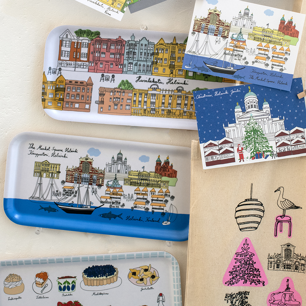 douxdimanche's tweet image. 【おすすめ】
フィンランドを拠点に活躍するグラフィックデザイナー＆イラストレーターのテレサ・ムーアハウスより届いたMY HELSINKI シリーズ
コットン製のトートバッグ はヘルシンキの名所や名品を散りばめたデザイン、ピンクが効いていて素敵です！
2dimanche.shop-pro.jp/?mode=cate&amp;amp;cbi…