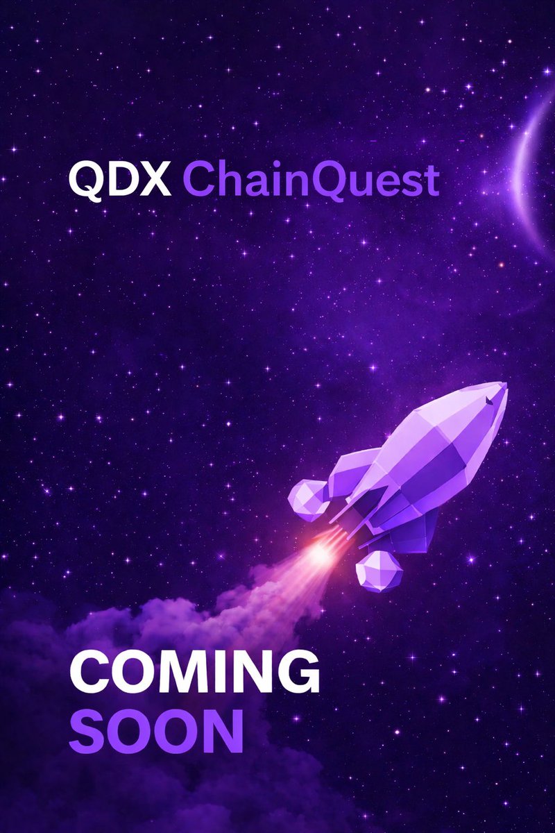 qdx_token's tweet photo. If you’re reading this on a Sunday, you’re already early.
$QDX #ChainQuest coming soon 👀 https://t.co/iqpnFAeHWA