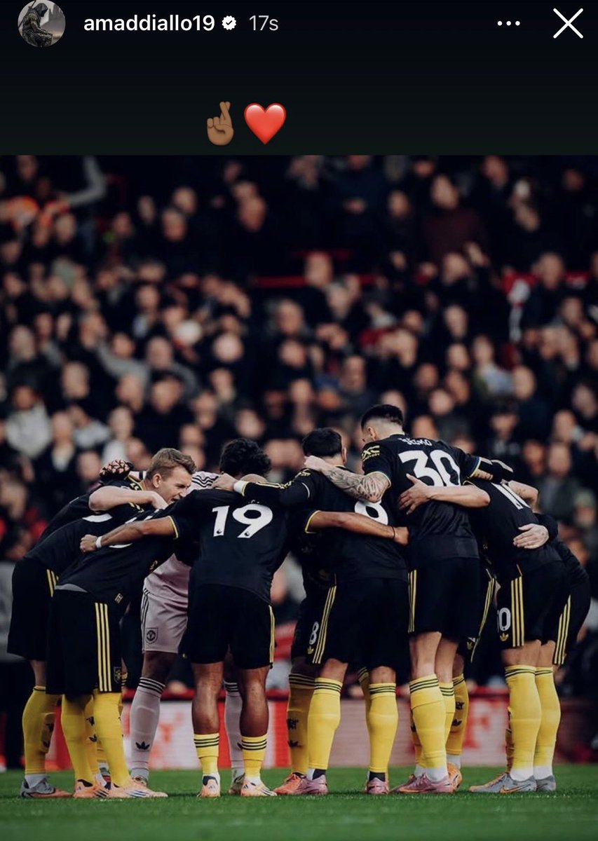 🚨📸 | Amad on Instagram.

We’re all United today. 🤞❤️