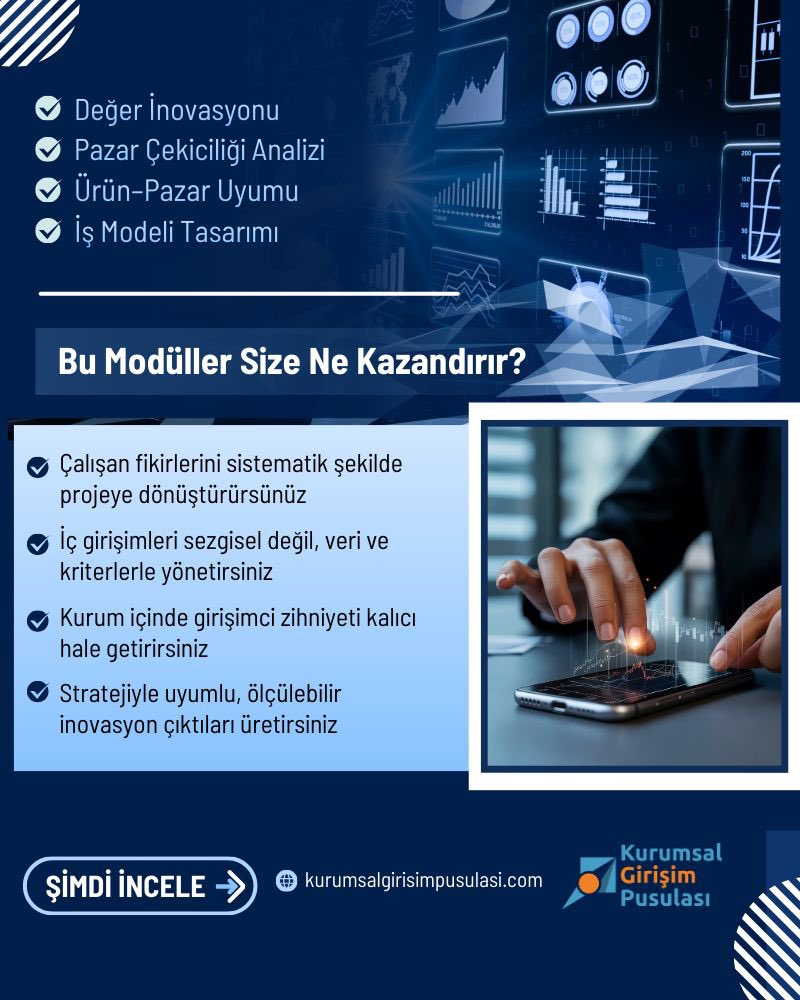 girisimpusula's tweet photo. Kurumsal Girişim Pusulası – İç Girişimcilik Modüller Çalışan fikirlerini ölçeklenebilir girişimlere dönüştürün. Değer inovasyonu, pazar analizi, ürün–pazar uyumu ve iş modeli tasarımıyla sistematik ve sürdürülebilir inovasyon üretin
🔗 https://t.co/zZ9dM01nga
 #Kurumsalİnovasyon https://t.co/2mpykgiMhW
