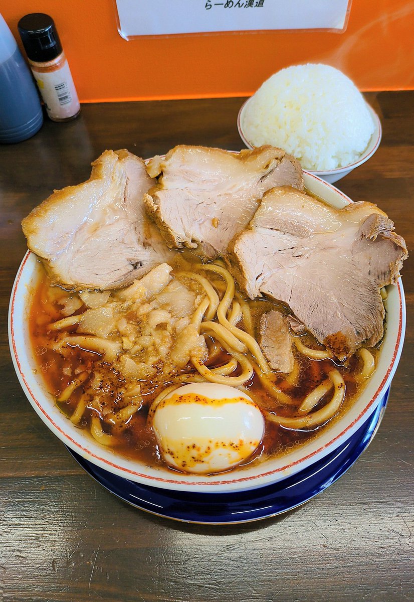 takedasingensan's tweet image. 🍜　漢の海老らーめん

🏠️　らーめん漢道
