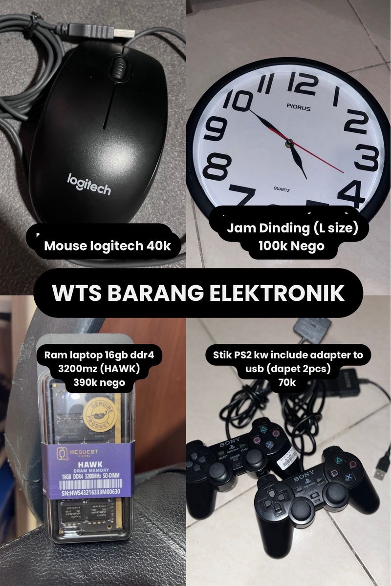 draftanakunpad4's tweet image. WTS BARANG BARANG ELEKTRONIK DAN MUSIK, GOOD CONDITIONS. YANG MINAT COMMENT! Kalau di nangor sender anterin. Pad!