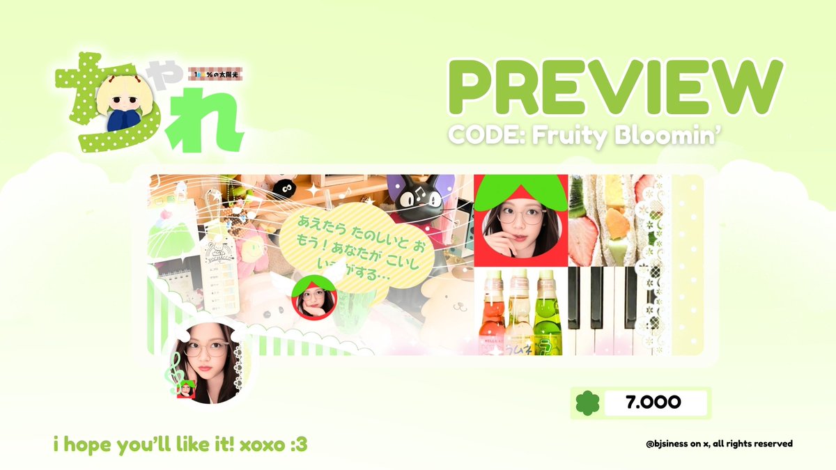 bjsiness's tweet image. hewOoo, help repost? danke fwends! (˶◜ᵕ◝˶)

hiii! aku ada layout ready stock Wonyoung &amp;amp; Carmen new update with Fruity Bloomin' catalog! yippeeeee! &amp;gt;___O yang mau jajan bisa chat chAre di tele atau dm X yaaaa :3 anyway ini free retext yaa! lesGoo 🚀

#zonauang #zonajajan