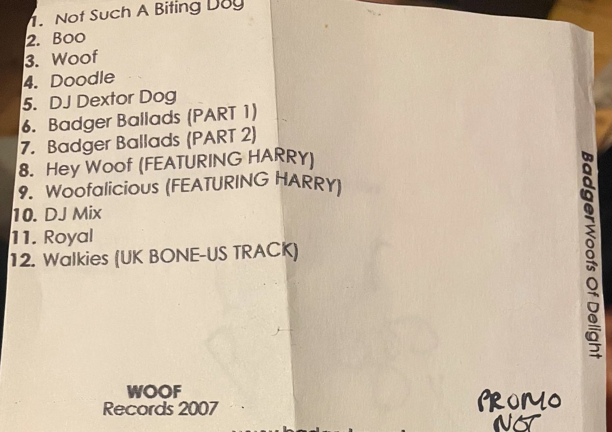 when I was 7 years old I recorded an album as though I was our family dog (??) including a Victoria Beckham cover called “Not Such A Biting Dog” and my mum found the CD over Christmas