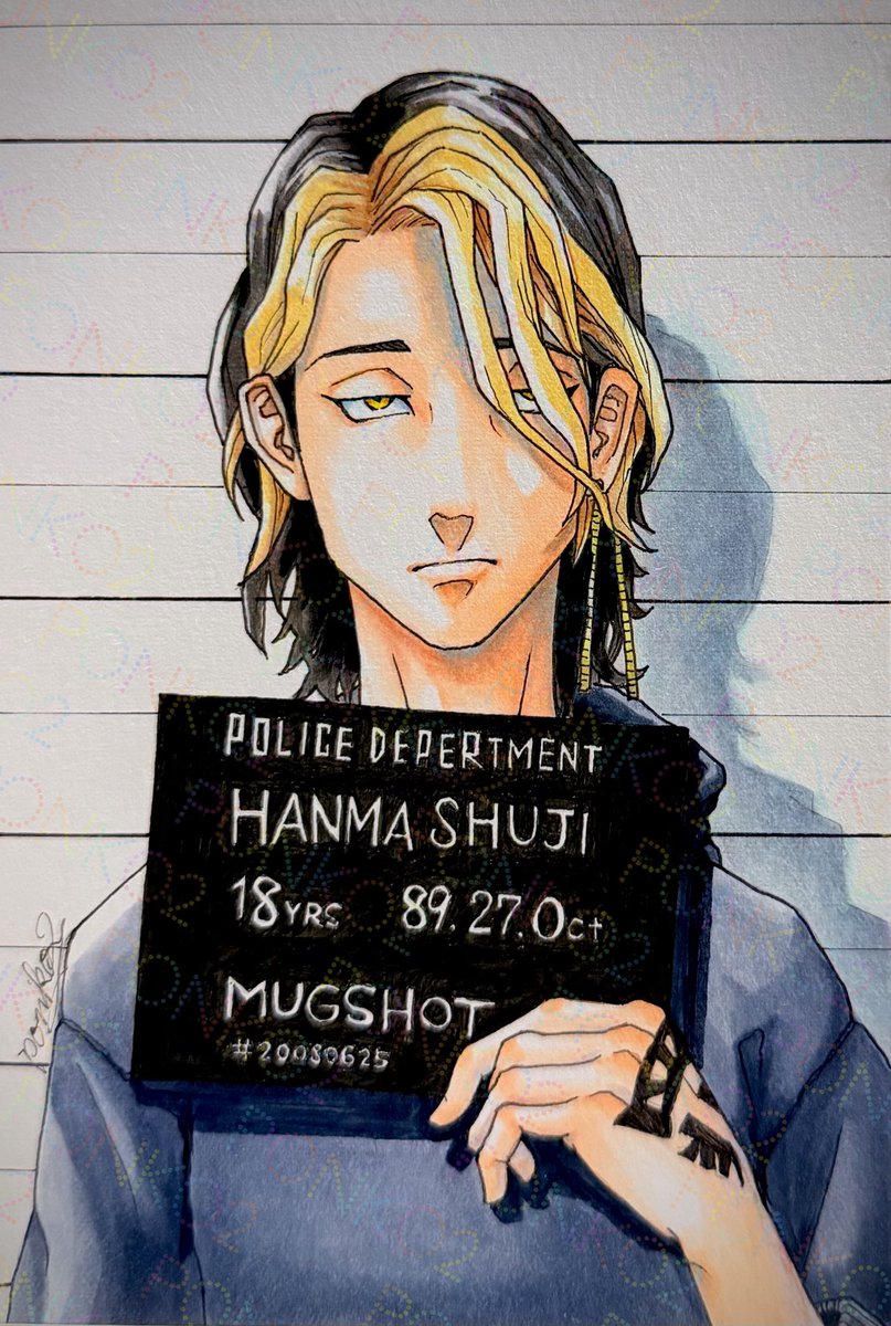 ponko2_shu's tweet photo. Mugshot！逃亡軸の髪型は伸びっぱなしでレイヤーが入ったようなロン毛。18歳！！！！ https://t.co/iH0aPPmmGq