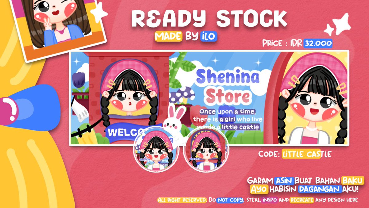 Haloo help rt?

Ilo punya layout ready stock chibi dengan code Little Castle nih! Free retext dan price tertera di pict. Recolor fee 2k dan dm for order yah<33 thsnkies

#zonauang #zonaba #zonajajan