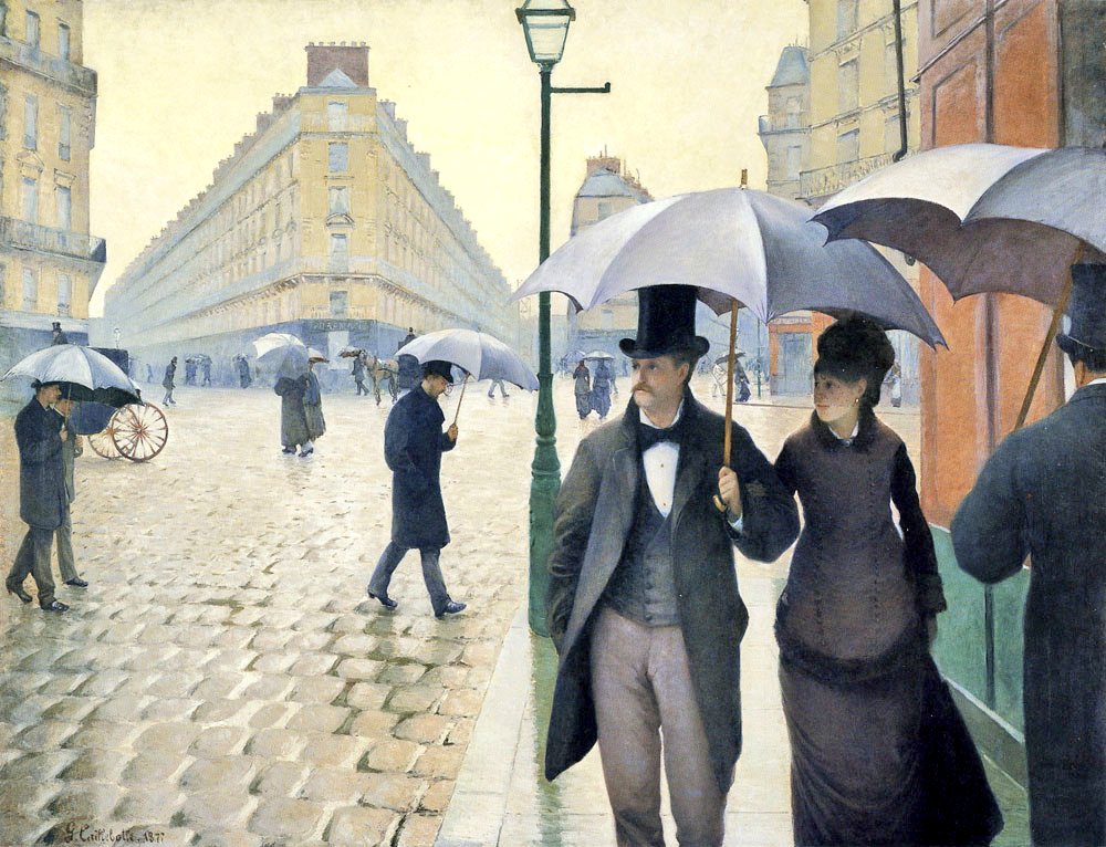Rainy Sunday in Paris by Caillebotte