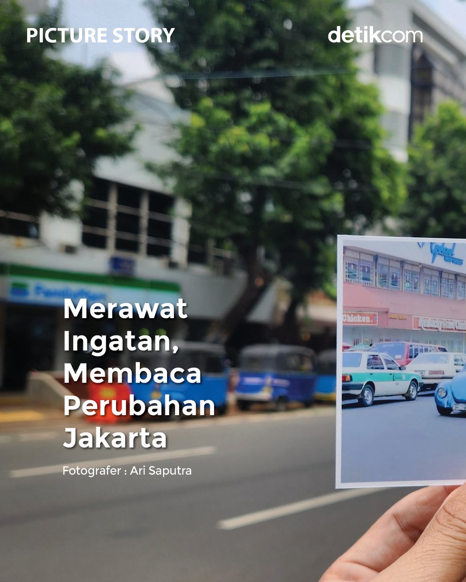 detikcom's tweet photo. #THREAD 

Jejak film lama, jalan kota, dan ingatan yang saling silang. Jakarta berubah cepat, tapi sisa-sisa masa lalunya masih bertahan dan mengingatkan kita pada masa lalu tempat ini.

Kamu bisa simak selengkapnya dalam utas berikut!👇

#detikcom #PictureStory https://t.co/naVQTl7zTu