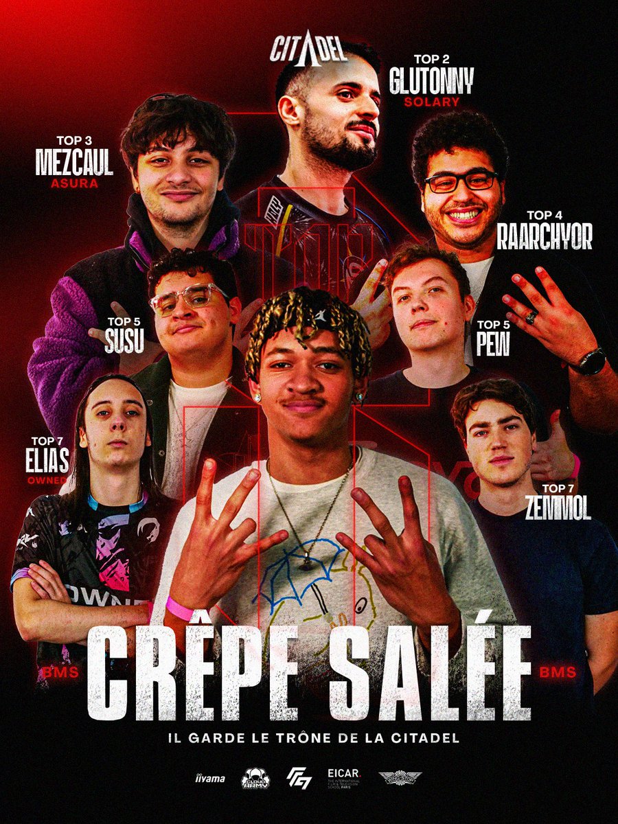 Le trône de la Citadel a été protégé, 165 prétendants, mais au final un seul vainqueur, <a href="/crepesaleessb/">BMS | 🥞🧂</a> !👑 

🥈<a href="/GlutonnySSB/">SLY | Glutonny</a>
🥉<a href="/Mezcaul/">ASU • Mezcaul (coaching)</a> 
🏅<a href="/Raarchyor/">Raarchyør</a>
 5⃣ <a href="/Susup100/">Susu</a>
 5⃣ <a href="/1PEW1/">PeW</a>
 7⃣ <a href="/SZemmol/">Zemmol</a>
 7⃣ <a href="/Falco_Elias99/">Owned | Elias</a>
 
On espère que cette V2 répond à vos attentes, bon dimanche.👋