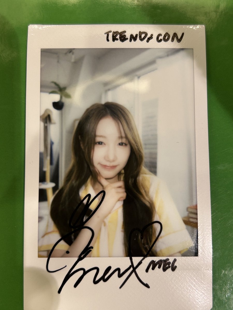 SAYMYNAME SAY MY NAME ドヒ　サインポラ　サインチェキ SAY MY NAME めいちゃんのサイン入りチェキ当たりました