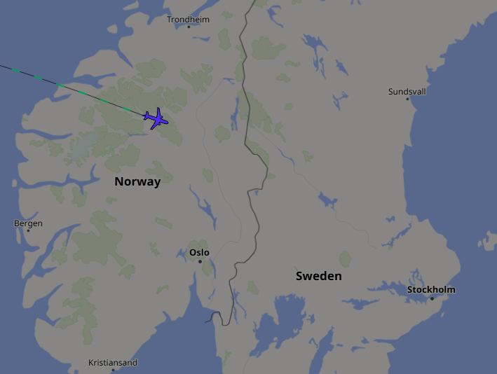Gubbtjuven1's tweet photo. USAF P8 Poseidon over Scandinavia. Heading for the Baltic Sea? https://t.co/rFwz8JRd27