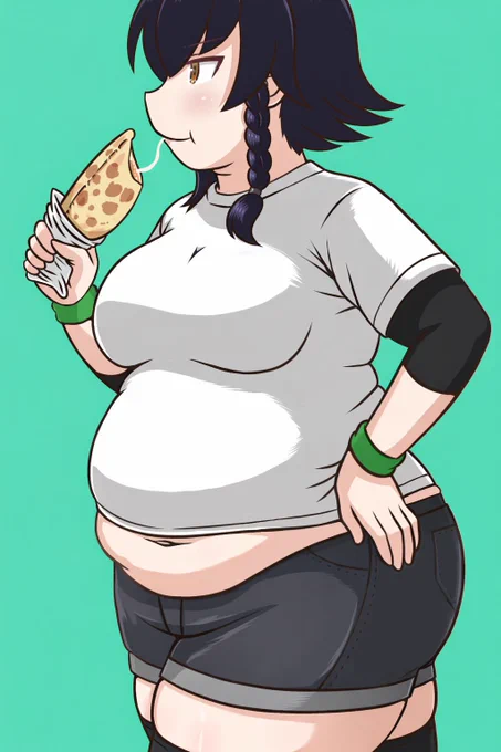 カルツォーネを食べるペパロニ・櫂