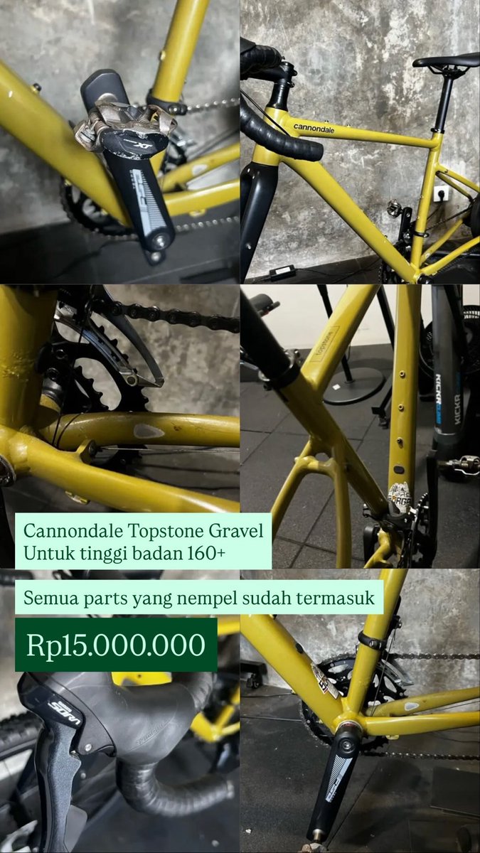 #FNFJB Tsunami Seaboard, Deda Vinci, Wahoo Kickr gen 5 bonus meja, sama Cannondale Topstone Gravel

Silahkannnnn
Lokasi semua di Surabaya