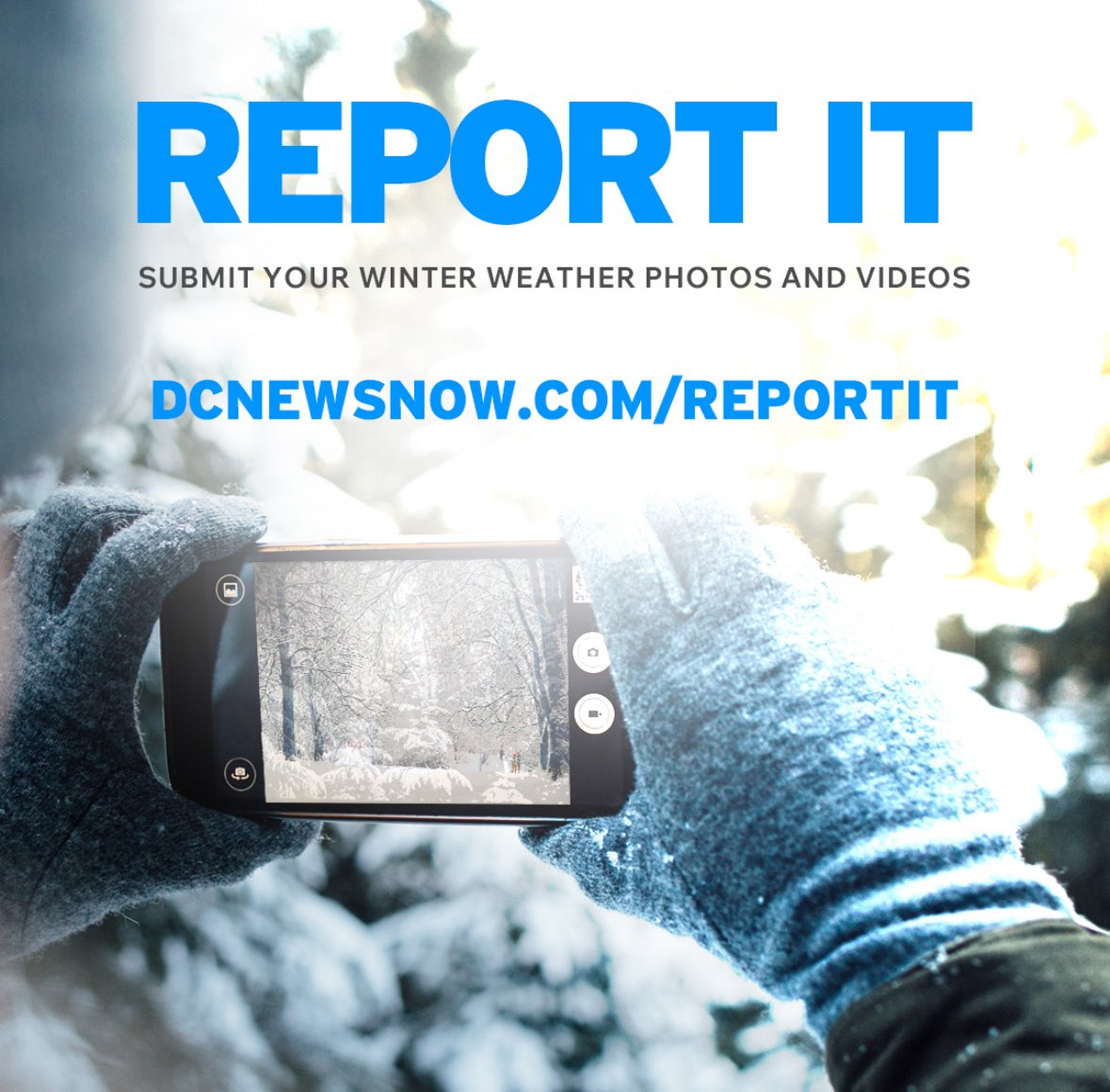 Good morning! The snow has arrived in Washington, DC. We’ll be live on the air at <a href="/DCNewsNow/">DC News Now</a> from 6am until noon bringing you the latest as conditions change throughout the DMV.

Have photos to share of the snow in your neighborhood? Do it here: DCNewsNow.com/reportit