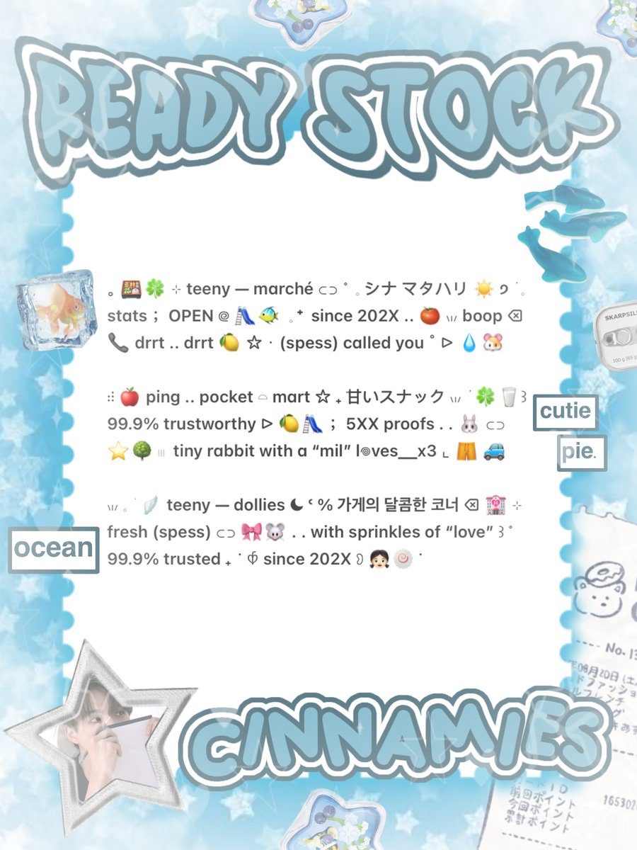 cinnyamies's tweet photo. ╭┈  ֹ   help repost? thankies, sweetie 🐳

 ˳  ୨  EDISI PROMO  ֹ ₊  ࣪ 
{ II } ׁ ๑ 🪽.. wording  bio 2.500  ࣪  ⸝⸝ pinned 3.500, &amp;. wording wabis 4.500 khusus hari ini aja 💧🦴 yuk, ping chat:ie aku &amp;. take sekarang juga   𓈒˚ >___^ 

#zonauang https://t.co/FeJOOaF7ev