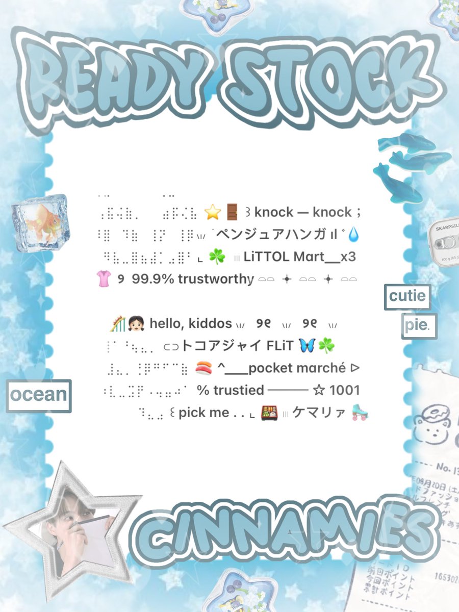 cinnyamies's tweet photo. ╭┈  ֹ   help repost? thankies, sweetie 🐳

 ˳  ୨  EDISI PROMO  ֹ ₊  ࣪ 
{ II } ׁ ๑ 🪽.. wording  bio 2.500  ࣪  ⸝⸝ pinned 3.500, &amp;. wording wabis 4.500 khusus hari ini aja 💧🦴 yuk, ping chat:ie aku &amp;. take sekarang juga   𓈒˚ >___^ 

#zonauang https://t.co/FeJOOaF7ev