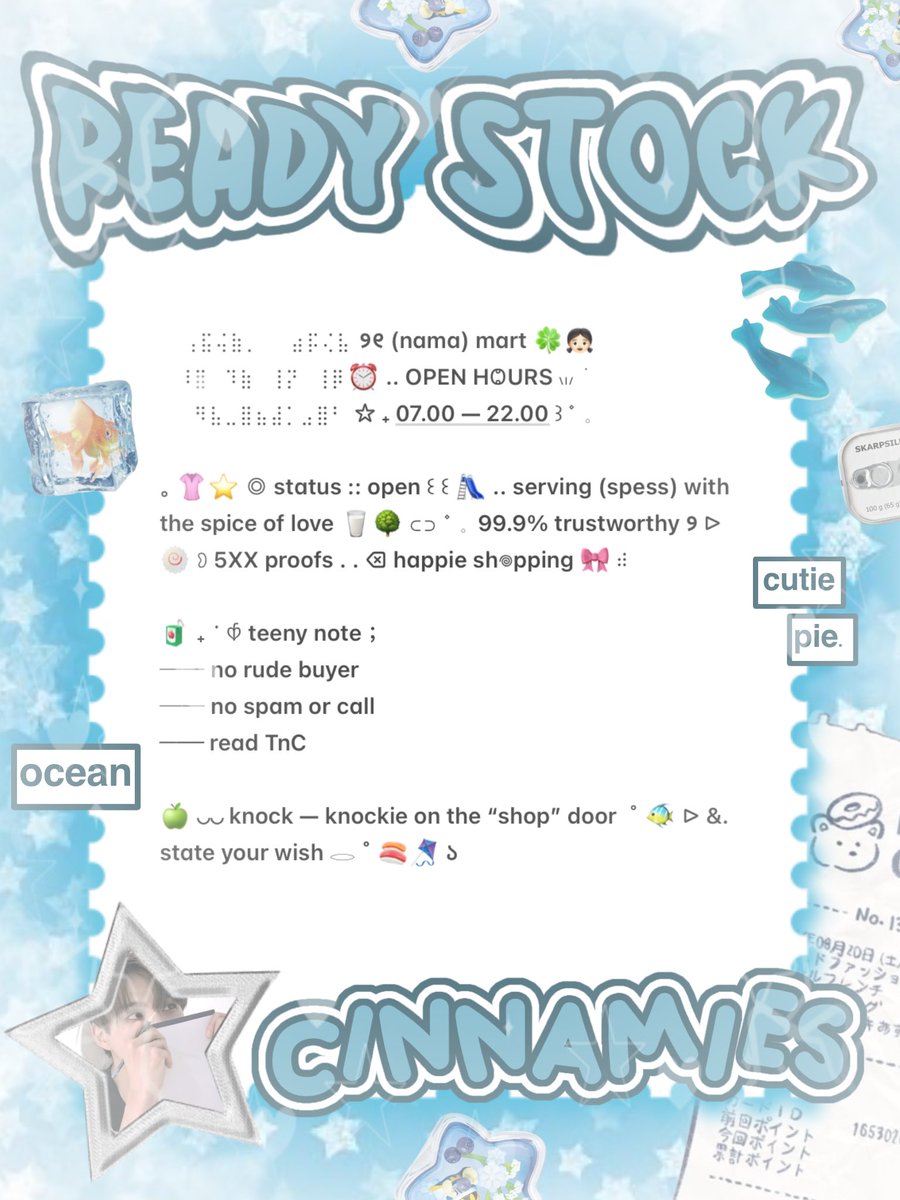 cinnyamies's tweet photo. ╭┈  ֹ   help repost? thankies, sweetie 🐳

 ˳  ୨  EDISI PROMO  ֹ ₊  ࣪ 
{ II } ׁ ๑ 🪽.. wording  bio 2.500  ࣪  ⸝⸝ pinned 3.500, &amp;. wording wabis 4.500 khusus hari ini aja 💧🦴 yuk, ping chat:ie aku &amp;. take sekarang juga   𓈒˚ >___^ 

#zonauang https://t.co/FeJOOaF7ev