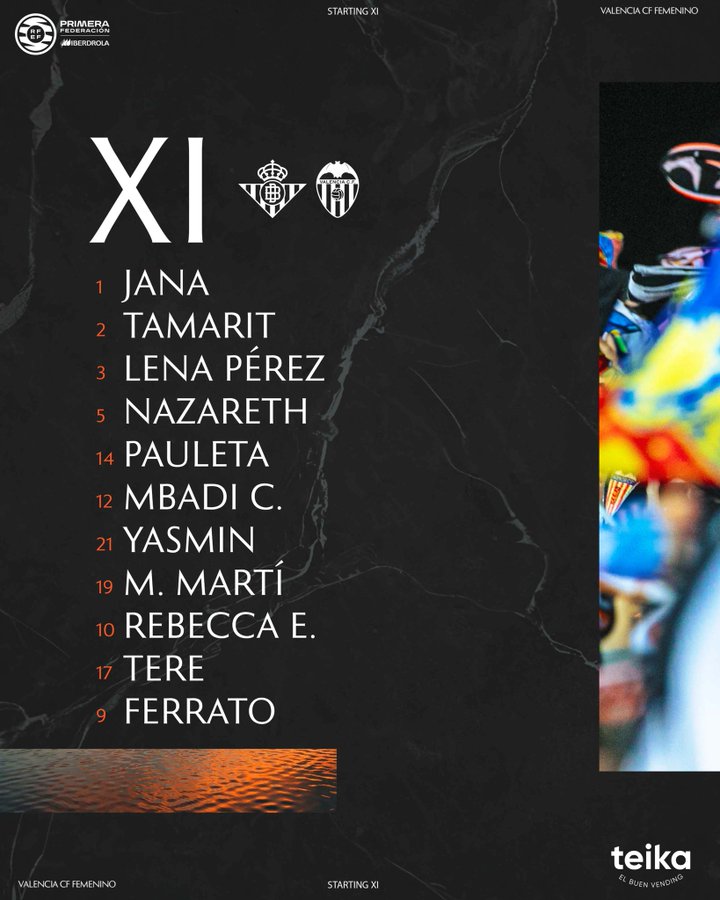 VCFGermany's tweet image. Startelf unserer Frauen gegen Real Betis