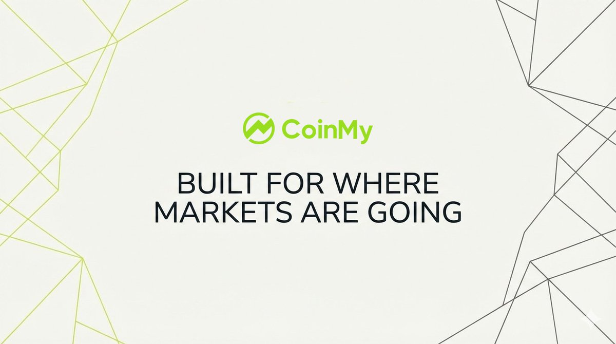 Markets don’t change overnight.
They shift when infrastructure quietly does its job.

As digital assets move closer to real-world use,
progress favors platforms that prioritize trust, liquidity, and seamless access.

That’s where the real work happens. #CoinMy