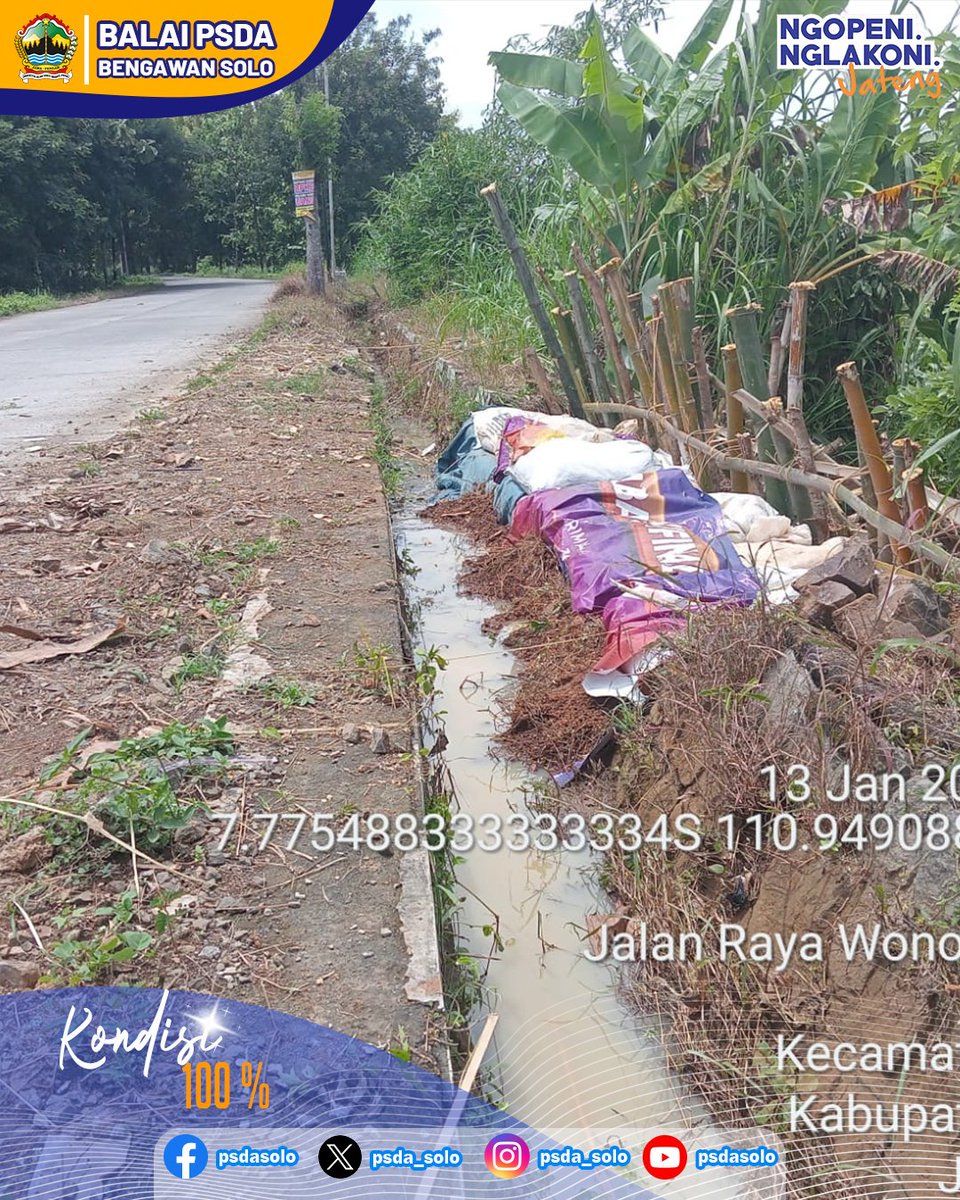 Kegiatan Kerja Bersama Penanggulangan Darurat Tanggul Jebol dengan PPA &amp; Mantri Pokla Jlantah di Saluran Sekunder Timang HM 28+15, Daerah Irigasi (DI) Walikan. 
.
Desa = Wonokerto 
Kec = Wonogiri 
Kab = Wonogiri 
.
<a href="/dpuprjateng/">DPUPR Jateng</a>
<a href="/dpusdatarujtg/">Dinas PUSDATARU Jateng</a>
. 
#jawatengah
#ngopeningelakoni