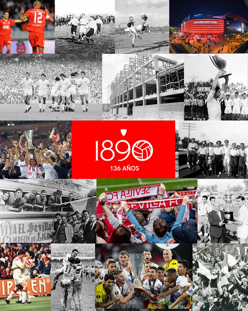 136 años de historia que nos unen 🤍❤️

#WeareSevilla