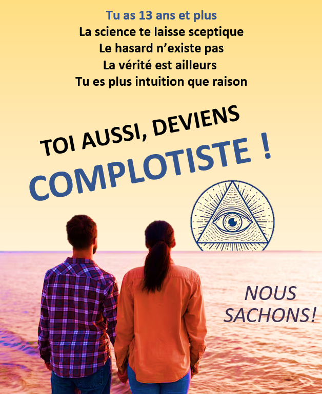 kiki2laro's tweet image. Face à la #science, choisir le #complotisme.
Merci à celles et ceux qui œuvrent chaque jour contre l’esprit critique et la raison 😉