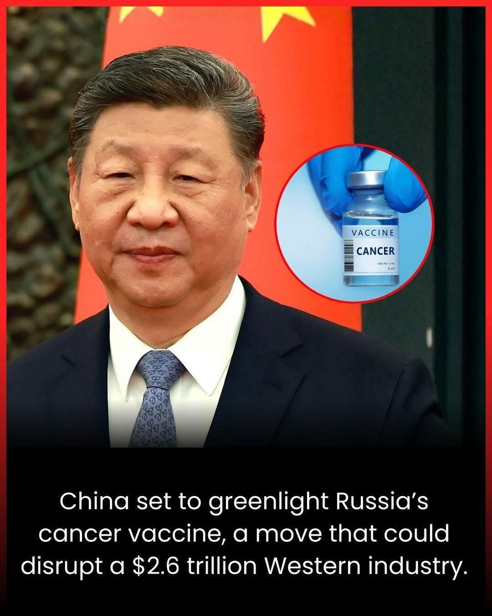 🚨 Single vaccine could shake the global cancer industry to its core

China is preparing to approve Russia’s groundbreaking cancer vaccine, a development that could disrupt the $2.6 trillion Western oncology market. This vaccine, designed to target and train the immune system to