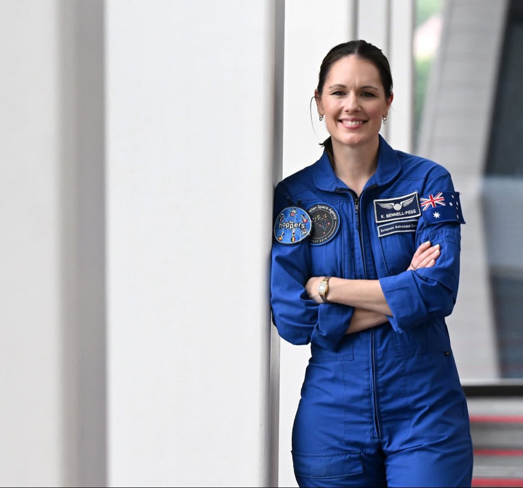 clowndownunder's tweet photo. Astronaut Katherine Bennell-Pegg is the 2026 Australian of the Year, honoured for becoming the first astronaut to qualify under the Australian flag. 🇦🇺 https://t.co/5EC7Pl5dom