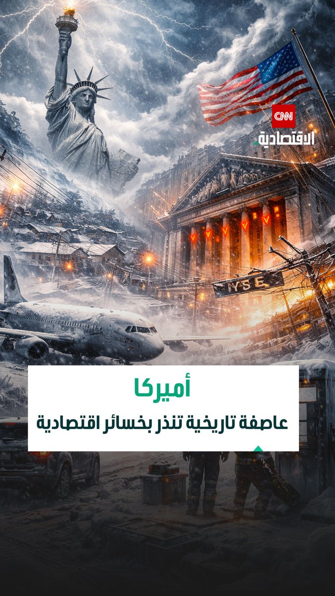 ترامب وصفها بـ«التاريخية».. عاصفة شتوية تقطع الكهرباء بولايات أميركية وتتسبب في إلغاء أكثر من 13 ألف رحلة جوية 