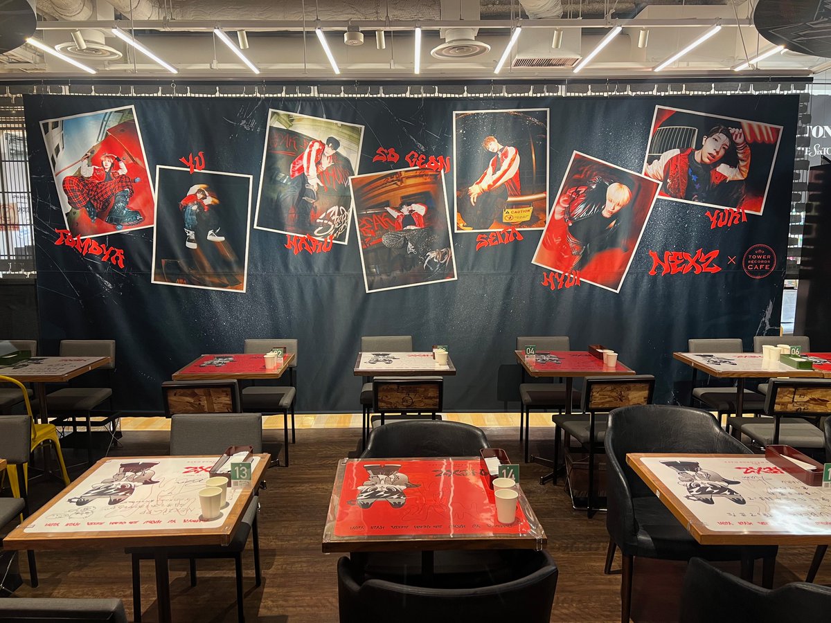 NEXZ × TOWER RECORDS CAFE】 本日をもちましてNEXZコラボカフェの開催