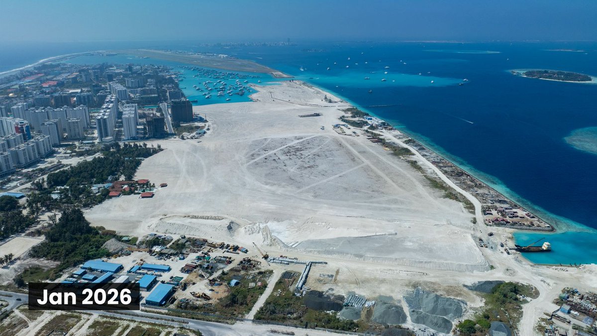 Hulhumale Phase 3 reclamation completed. Next to be completed: Giraavaru falhu reclamation