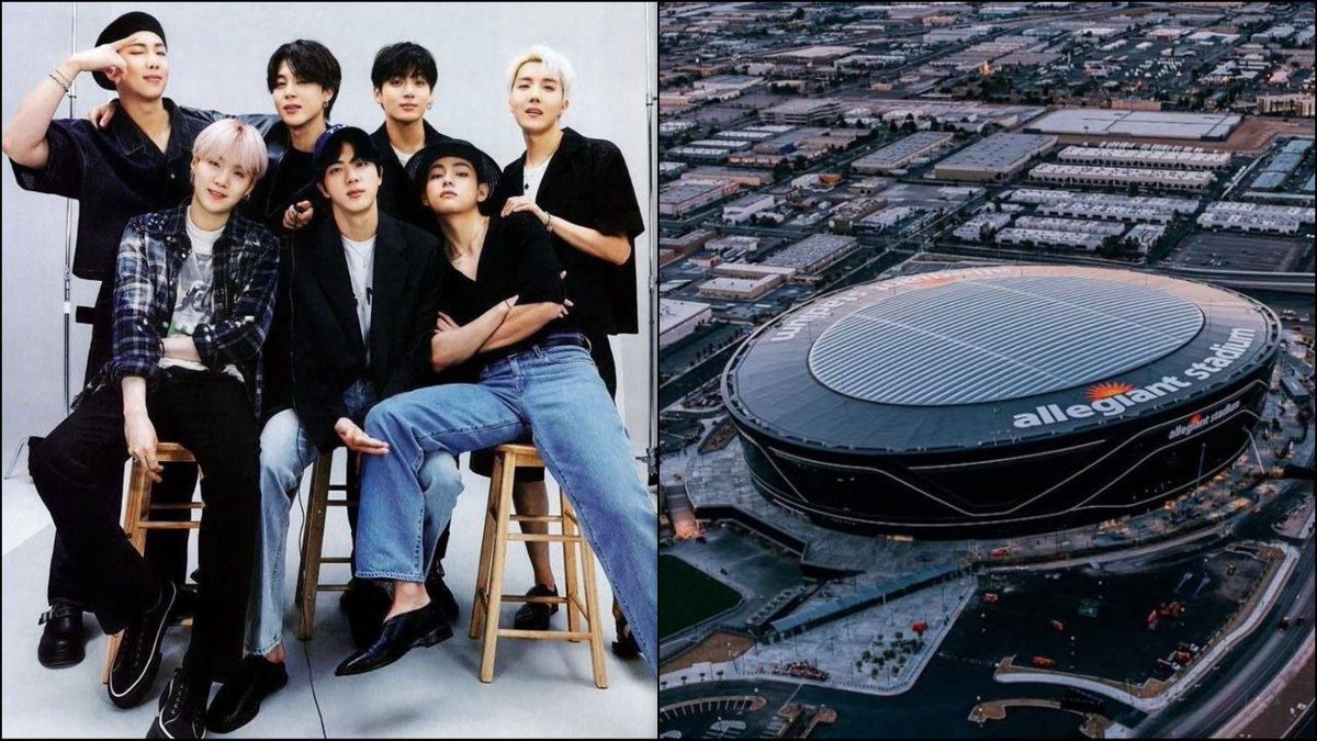 purplemaze7_'s tweet image. O show do BTS no "Allegiant Stadium" (4 dias/23 minutos) torna-se agora o evento a esgotar mais rápido na história deste estádio, superando o show de Taylor Swift (2 dias/3 horas).