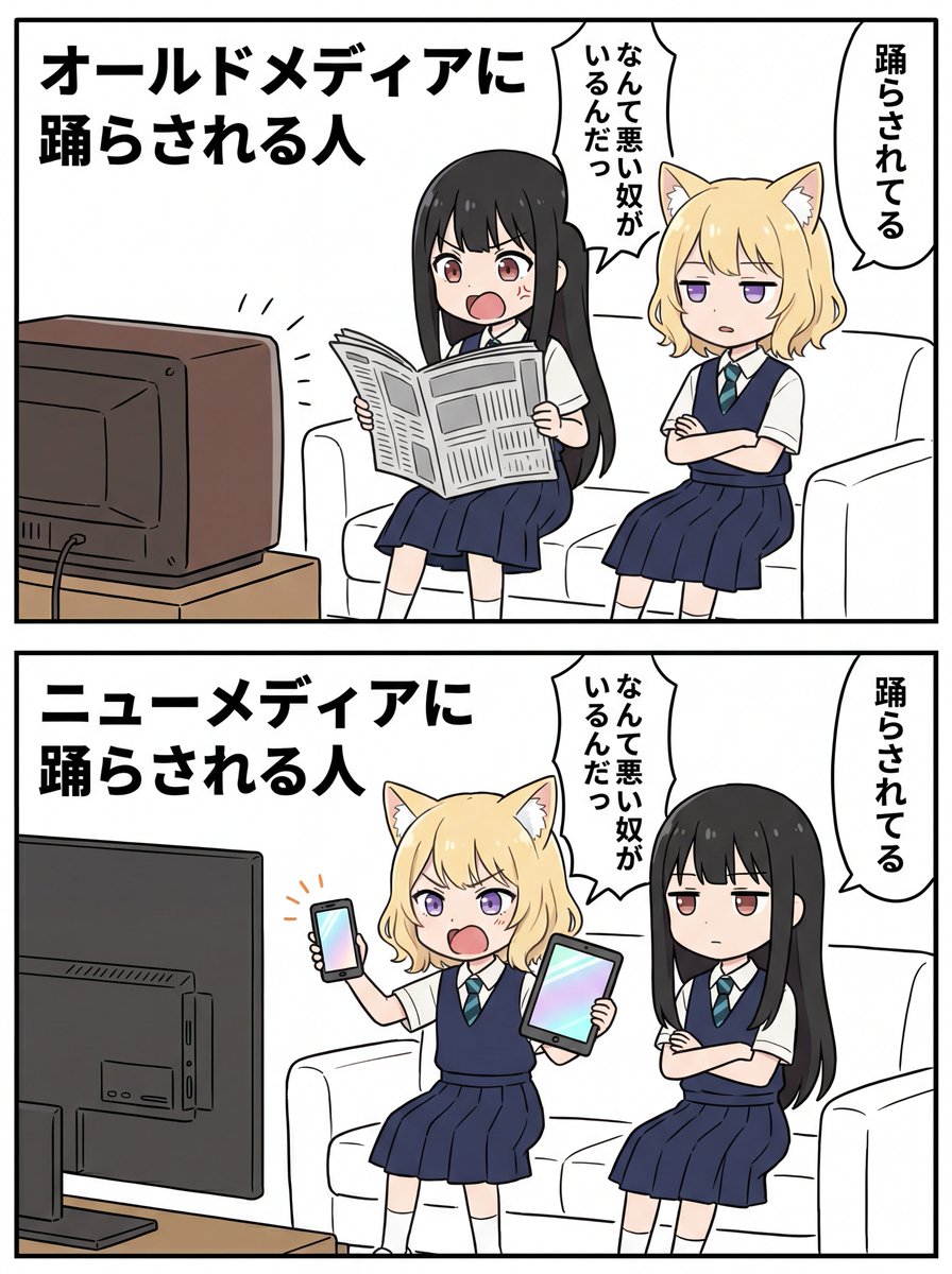 メディアに踊らされるという点では同じなんですよね