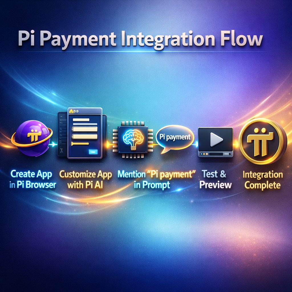 PiHackathon's tweet image. 🚀 Pi Payment Integration Made Simple! 💰🤖
Build smarter apps with Pi AI + Pi Payments in just a few steps👇
✅ Create app in Pi Browser
✅ Customize with Pi AI
✅ Mention “Pi payment”
✅ Test &amp;amp; go live 🚀

🎥 Full step-by-step video on YouTube:
👉    youtu.be/UddD1O63uwo?si……
