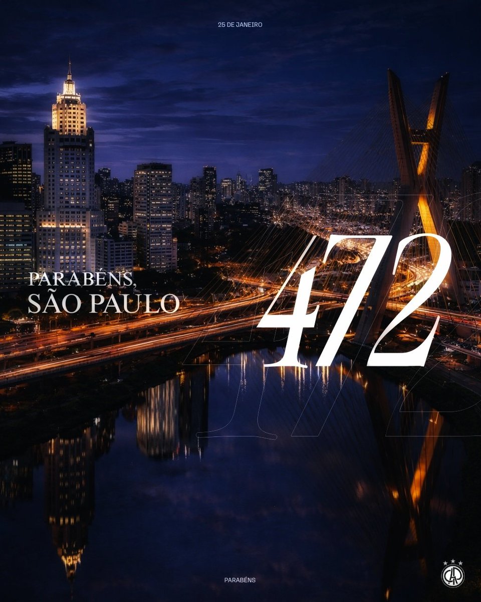Hoje, São Paulo celebra mais um ano de história, diversidade e grandeza. 

O Club Athletico Paulistano, parte viva dessa cidade desde 1900, se orgulha de crescer junto com a capital que nunca para. 

Tradição, esporte e espírito paulistano lado a lado.

Parabéns, São Paulo! 🎉🏙️