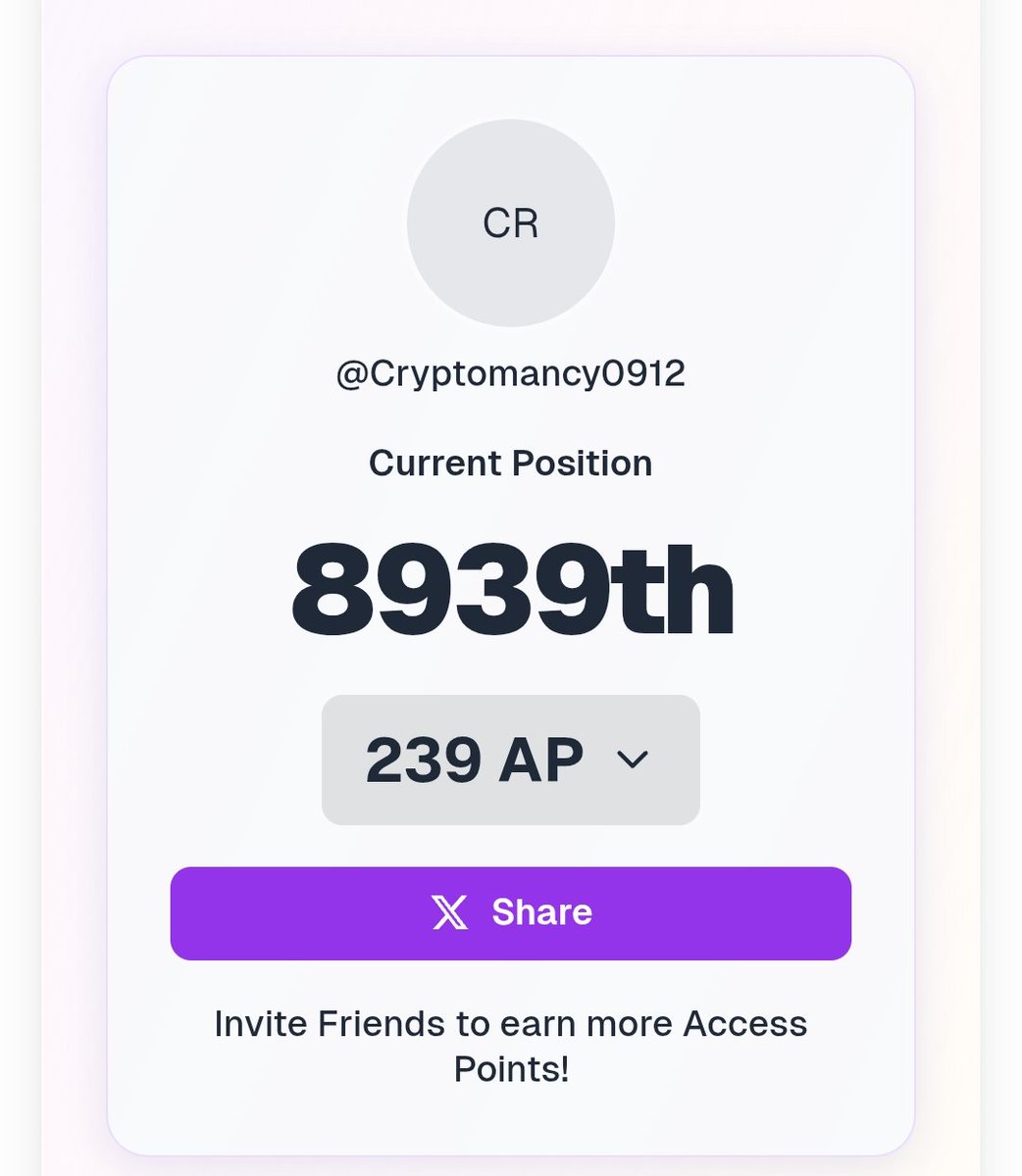Cryptomancy0912's tweet image. Trying to climb the waitlist because @RallyOnChain feels different. It rewards real contribution, not empty engagement. Transparent rewards + quality-based scoring is what Web3 needs right now. That’s why I’m bullish on Rally.