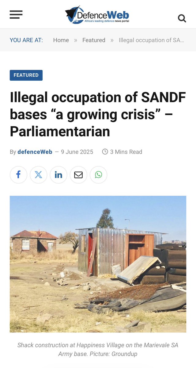 ErnstRoets's tweet image. While Ramaphosa and ANC supporters like @WandileSihlobo shout from the rooftops that "there are no land grabs in South Africa", the country is facing a growing threat of not just farms, but even military bases targeted as a result of land grabs.

According to some reports at…