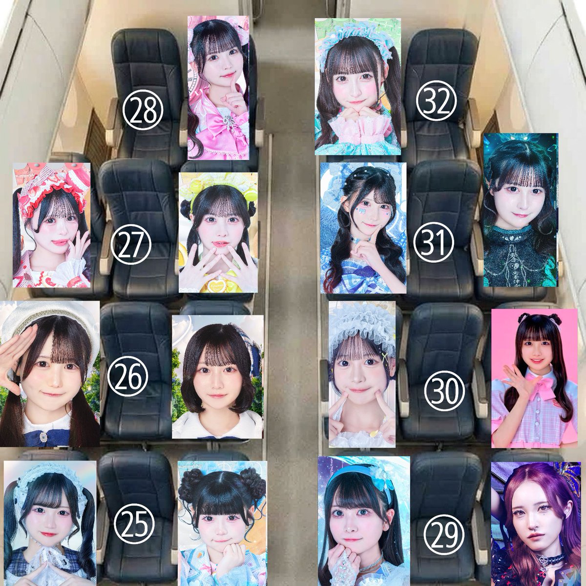 座席追加しました( *˙ω˙*)و ｸﾞｯ! ①～㉔は引用元にあります♪