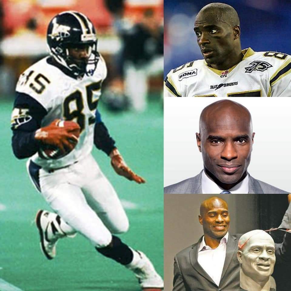 BomberAlumni's tweet photo. Happy Birthday to @Wpg_BlueBombers Alumni Lynn James (WR 1992) & #CFLonTSN Analyst, 9x #CFL ALL-STAR, MOP (2002), #WFCHOF & #CFHOF Inductee, Milt Stegall (WR 1995-2008). Have a great day! #OnceABomberAlwaysABomber @CFL_Alumni https://t.co/wO8XdCxsme