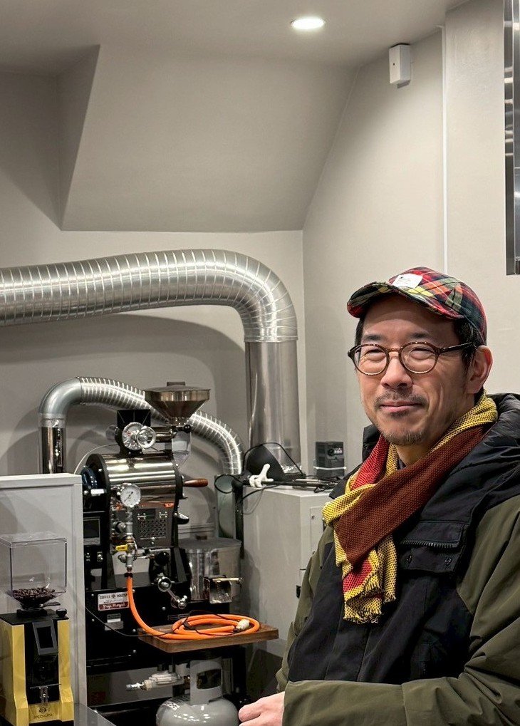 焙煎機をお店に移動しました