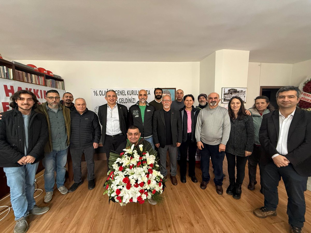 Gerçekleştirdiğimiz 16. Olağan Genel Kurulumuzla birlikte yeni dönem yönetim kurulumuzu belirledik. Görev alan tüm arkadaşlarımıza başarılar diliyoruz. Emek ve özgürlük mücadelesinde sınıf sendikacılığını yükseltmeye devam edeceğiz.
