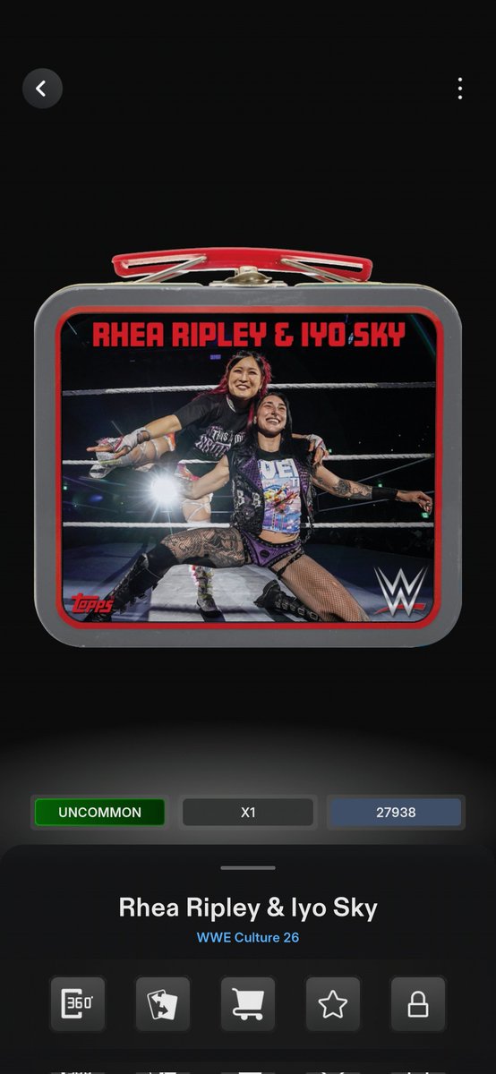rachael14412707's tweet image. Just done an awesome trade for this beaut #toppsslam @RheaRipley_WWE @Iyo_SkyWWE