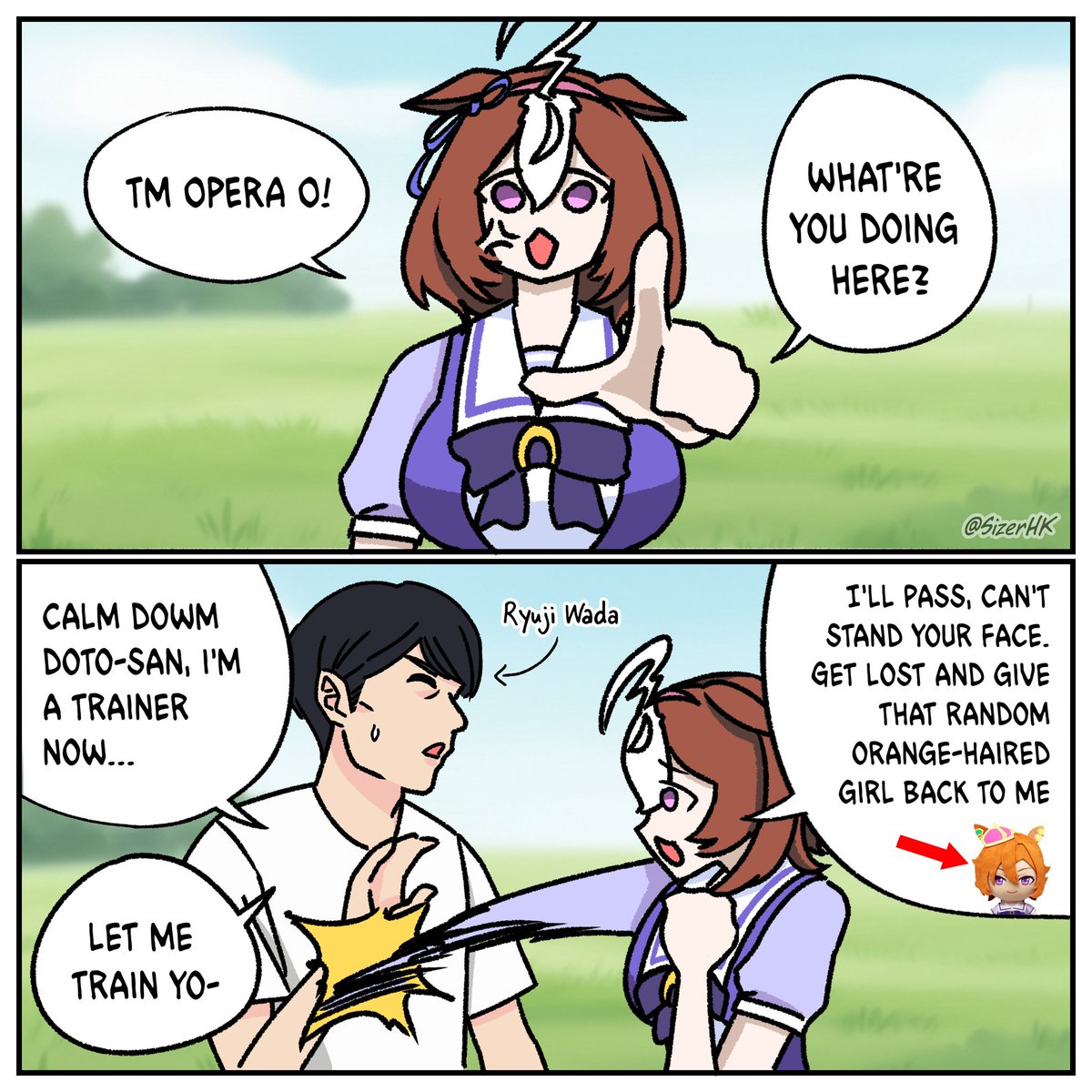 SizerHK's tweet photo. What do you want, TM Opera O 😠?
#umamusume https://t.co/uqfSy5l1TY