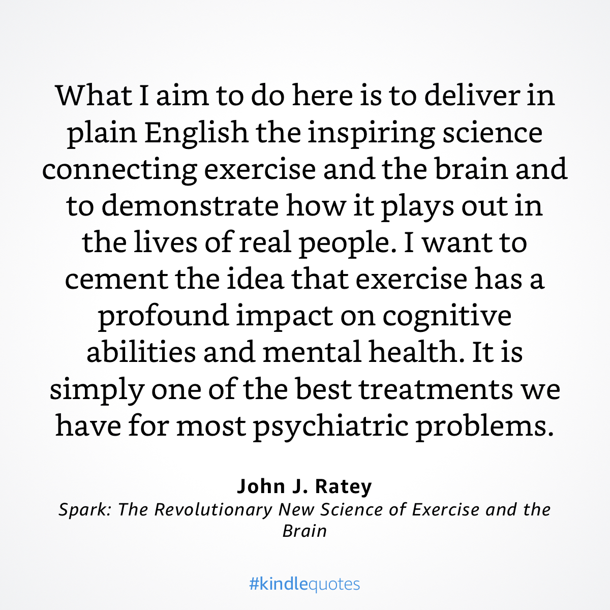 Conducting research on the impact of exercise on mental health. 

Book: Spark: The Revolutionary New Science of Exercise and the Brain
Author: Eric Hagerman &amp; John J. Ratey
Amazon: amzn.to/49Zx7x7