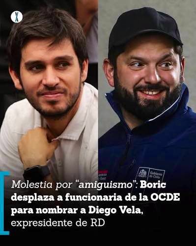 Este fue el pituto más repugnante del gobierno: Diego Vela, en un cargo técnico de la OCDE, donde tuvieron que remover a una economista de carrera para que el amigo de Boric viviera cerca de su polola en Francia y además tuviera un sueldo de 12.677 USD ($11 millones)

No olvidar.