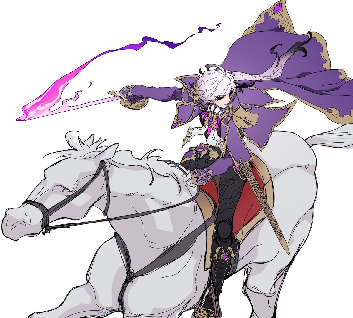 せっかく乗馬服着てるから馬乗ってほしい
伯爵服でも乗ってほしい