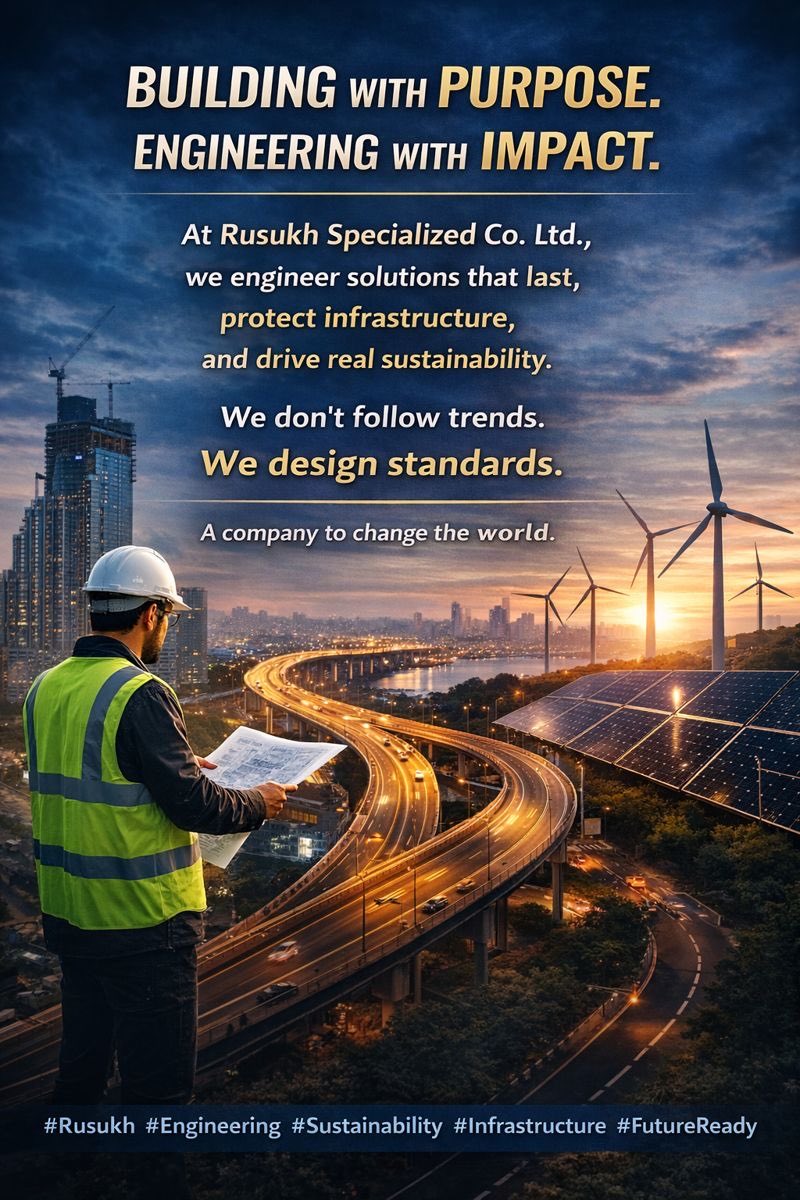 Ramdoungroup's tweet photo. We’ve been quiet.
Not idle — building with purpose.

At Rusukh
we engineer solutions that last,
protect infrastructure,
and drive real sustainability.

We don’t follow trends.
We design standards.

#Rusukh #Engineering #Sustainability #Infrastructure #FutureReady #SaudiArabia https://t.co/IMdX1tUEJG
